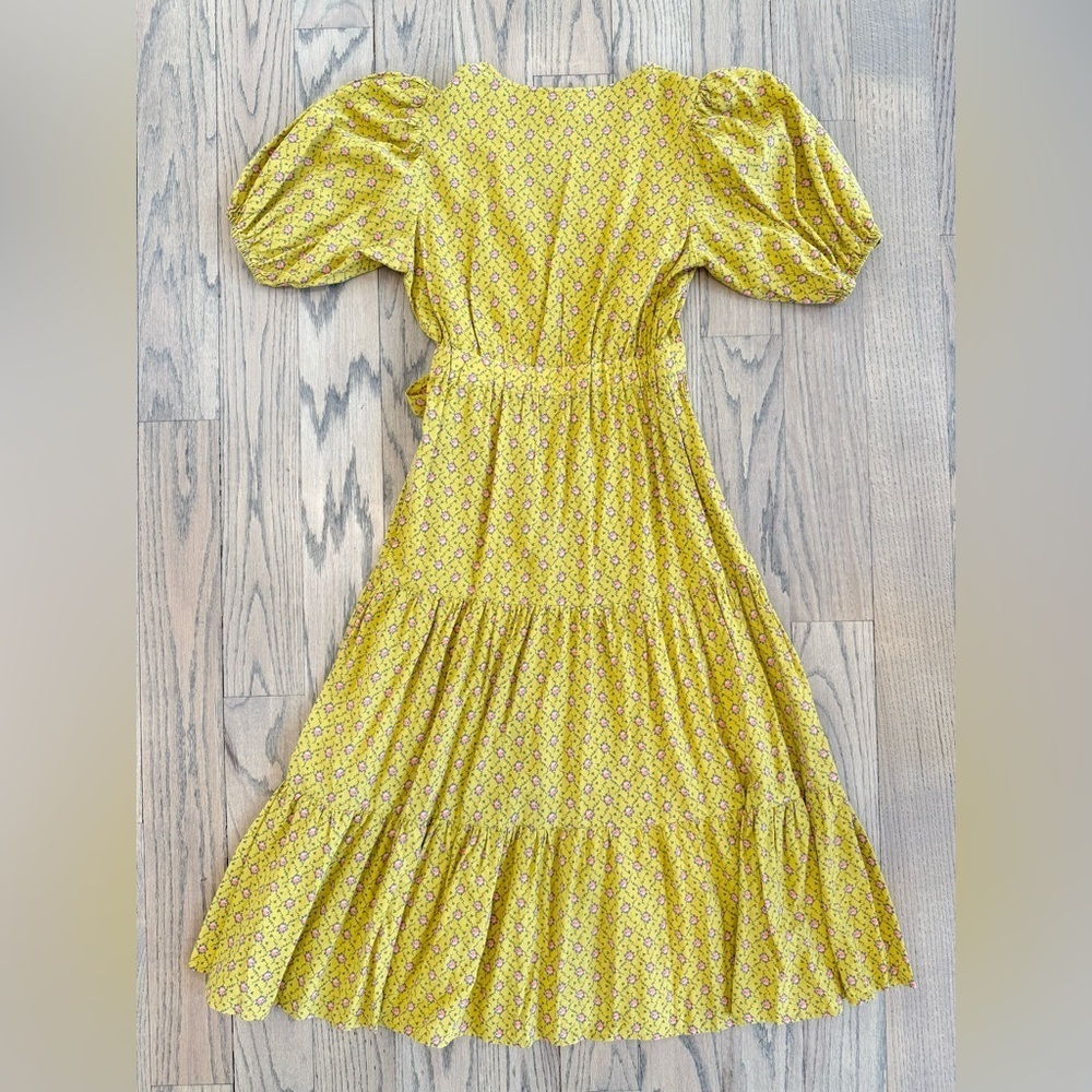 FRNCH Paris Women’s Gladys Floral Puff Sleeve Vintage Inspired Dress Size XS - Picture 10 of 14